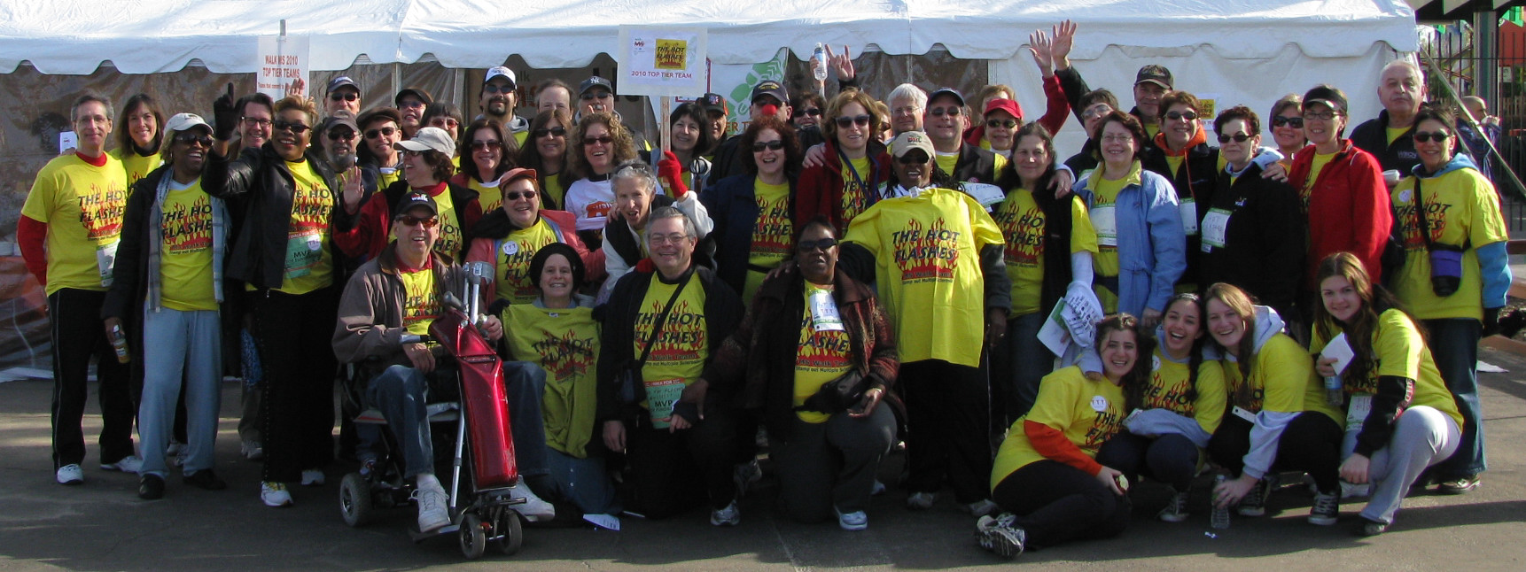 Picture of the Hot Flashes team at Rye Playland in 2010
