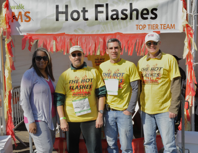 Picture of the Hot Flashes team at the South Street Seaport in 2012