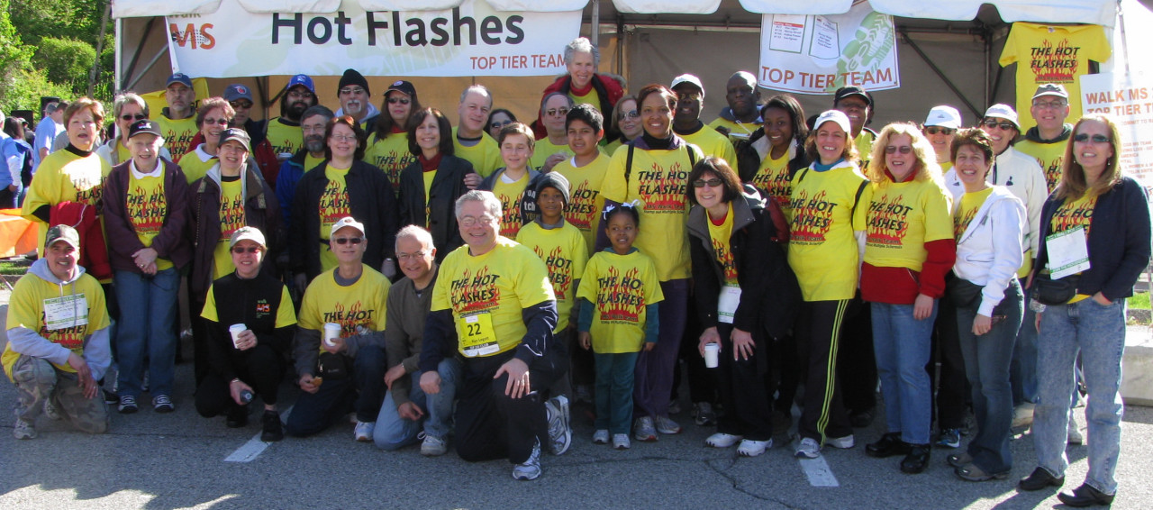 Picture of the Hot Flashes team at the Pace University Campus in 2012