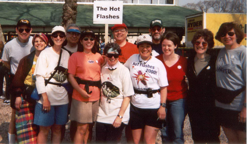Picture of the Hot Flashes team in 2001